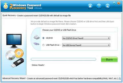 create a bootable windows password reset disk
